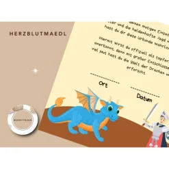 Urkunde Ritter und Drachen | Drachenparty | Ritter Urkunden A4 | Urkunden ausdrucken | Kindergeburtstag | Mitgebsel Kind