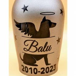 Urne für Hunde bis 7kg Grabschmuck