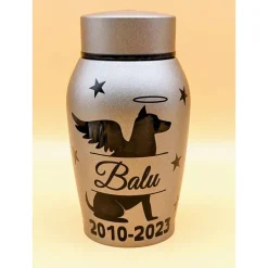 Urne für Hunde bis 7kg Grabschmuck