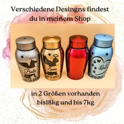 Urne für kleine Hunde, Tiere bis 7kg