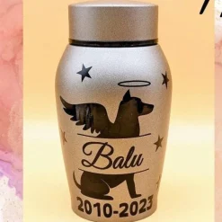 Urne für kleine Hunde, Tiere bis 7kg