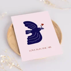 Valentinskarten Set *Love is in the Air* / 4 Geschenkkarten für Valentinstag