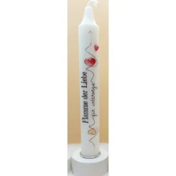 Valentinskerze mit Spruch I Liebeskerze I Geschenk I Leidenschaft I Liebe I Dekokerze I handverziert I Geschenkidee
