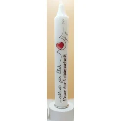 Valentinskerze mit Spruch I Liebeskerze I Geschenk I Leidenschaft I Liebe I Dekokerze I handverziert I Geschenkidee