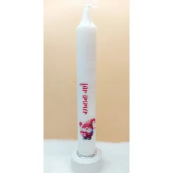 Valentinskerze mit Spruch I Liebeskerze I Geschenk I Be my Valentine I Ich liebe Dich I Dekokerze I handverziert