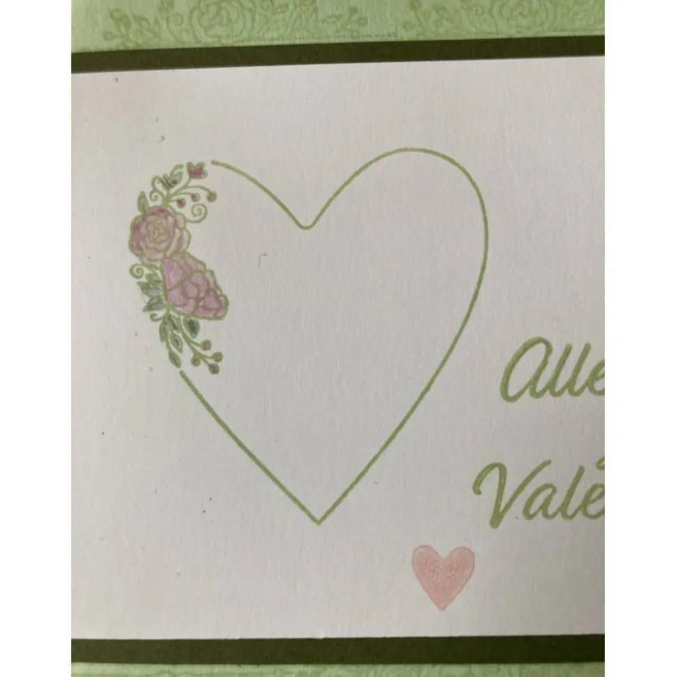 Valentinstagskarte * Alle Liebe zum Valentinstag *Liebeskarte gefertigt in Handarbeit Unikat