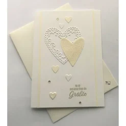 Valentinstagskarte Liebeskarte gefertigt in Handarbeit mit Stampin'Up Material u.a.