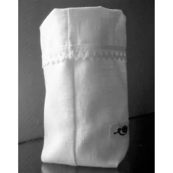 Vasenhusse Lichtbeutel Geschenkbeutel der erste Kuss GESTICKT Leinen