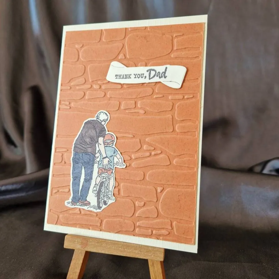 Vatertag - Thank you Dad - Vater und Sohn - Geburtstagskarte