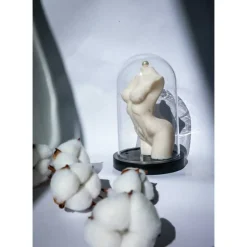 Vegane Sojawachs Kerze,  Medium Frauen Torso, Körperkerze, Wohndeko, Skulptur Frauenfigur, Geschenk Lieblingsmensch