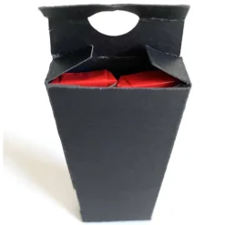 Verpackung für 2 Stück Schokoriegel, ein schönes Geschenk aus Papier, auch als Tischgoodie zu verwenden