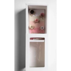 Verpackung für Geldgeschenk – Geschenkbox mit Papierrosen, Herzlichen Glückwunsch, Vintage, Unikat