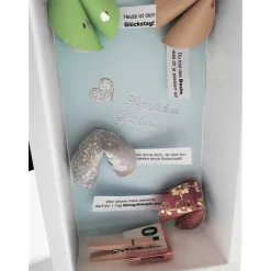 Verpackung für Geldgeschenk – Geschenkbox mit Glückskeksen & Sichtfenster | Handgemachte Geschenkverpackung