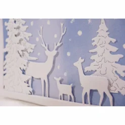 Versandfertig Elegant in weiß-blau Weihnachts Karte mit kühlen Winterfarben