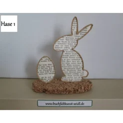 verschiedene Drahtfiguren "Osterhase" / "Hase", als Geschenk oder Dekoration zu Ostern, 9-12cm hoch
