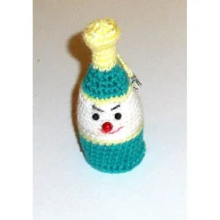 Versteckbaumler, Sektflasche, Taschenbaumler, Schlüsselanhänger, Glücksbringer, Geschenk, Geburtstag Nr.5654