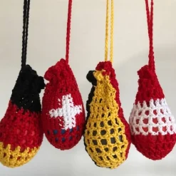 Vier Eierschleudern / Eiernetze / Ostereierschleudern /Ostereiernetze  Ländermeisterschaft