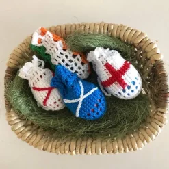 Vier Eierschleudern / Eiernetze / Ostereierschleudern /Ostereiernetze  Ländermeisterschaft