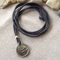 Vintage Kette mit 50 Pfennig Münze von 1976 – Einzigartiges Geschenk zum 50. Geburtstag