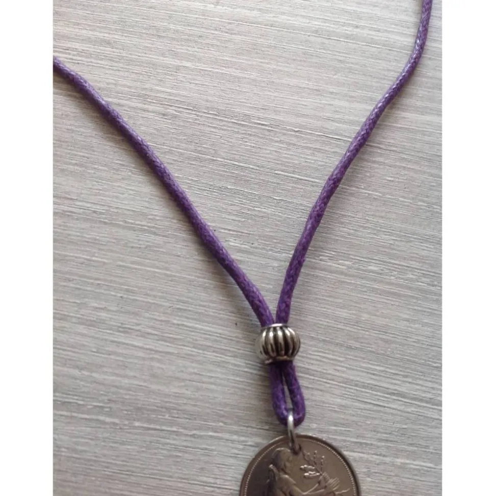 Vintage Kette mit 50 Pfennig Münze von 1975 – Einzigartiges Geschenk zum 50. Geburtstag