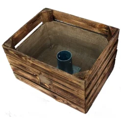 VINTAGE WEIHNACHTSBAUMSTÄNDER Christbaum Ständer aus Holz alte Rustikale OBSTKISTE Weihnachtsdeko Holzkiste Baumhalter Weihnachten Geschenk