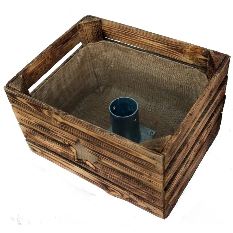 VINTAGE WEIHNACHTSBAUMSTÄNDER Christbaum Ständer aus Holz alte Rustikale OBSTKISTE Weihnachtsdeko Holzkiste Baumhalter Weihnachten Geschenk