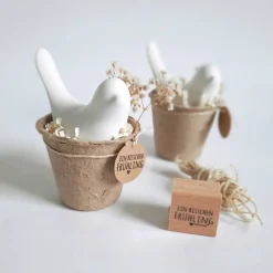 Vogel I Raysin I Deko I Frühling I Ostern I Hygge  I Skandi I weißes Gießpulver I Reliefgießpulver