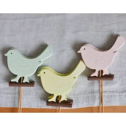 Vogel-Stecker aus Holz