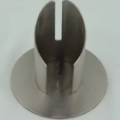 von Hand verzierte, schlichte weiße Taufkerze in enzian oder rosa mit Pax, Fisch und Wellen, Schriftzug -Hl. Taufe-