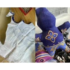 Voodoo Puppe 2 - ein tolles Upcycling Unikat für Halloween oder Gothik Fans