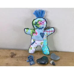 Voodoo Puppe 3 - ein tolles Upcycling Unikat für Halloween oder Gothik Fans