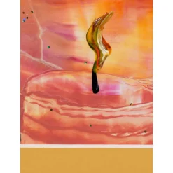 Vorweihnachtlich • Original Encausticmalerei, Unikat mit Passepartout - Design  Ulrike Kröll