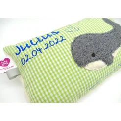 Wal Fisch Namenskissen Taufkissen Kuschelkissen Kindergartenkissen Geburtsgeschenk