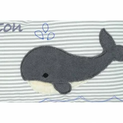 Wal Fisch Namenskissen Taufkissen Kuschelkissen Kindergartenkissen Geburtsgeschenk