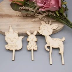 Waldtiere Caketopper –  Kuchenaufsatz für Geburtstage & Babypartys
