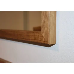 Wandspiegel mit Rahmen aus Eiche oder Nussbaum – Handgefertigt & geölt