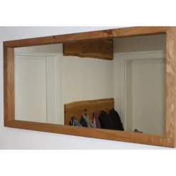 Wandspiegel mit Rahmen aus Eiche oder Nussbaum – Handgefertigt & geölt