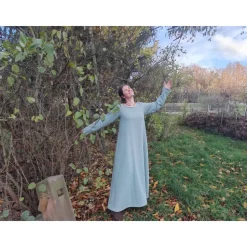 Warmes, weiches Wollkleid,  langes Winterkleid für Wikinger und Mittelalter, Toraxacum