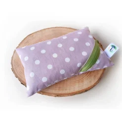 Waschbares Dinkelspelz-Mauskissen mit Punkten und Reißverschluss, Mauskissen mit Dinkelspreu