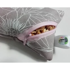 Waschbares Dinkelspelz-Mauskissen mit floralem Muster und Reißverschluss, Mauskissen mit Dinkelspreu