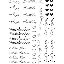 Wasserschiebefolie DinA 5 Geburtstag