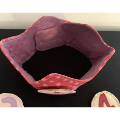 Weiche Geburtstagskrone für Mädchen mit auswechselbaren Zahlen, mit Klett verstellbare Weite Baumwolle