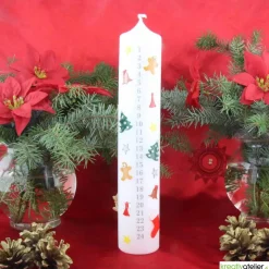 weiße Adventkerze - Modell 2