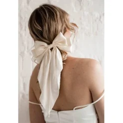 Weiße Haarschleife, Braut, Bride to be, JGA, Schleife, Junggesellinnenabschied