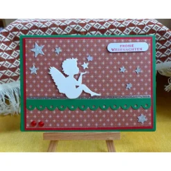 Weihnachstkarte mit Engel,Weihnachtskarte