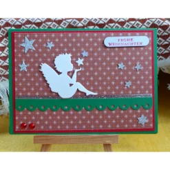 Weihnachstkarte mit Engel,Weihnachtskarte