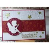 Weihnachstkarte mit Engel,Weihnachtskarte