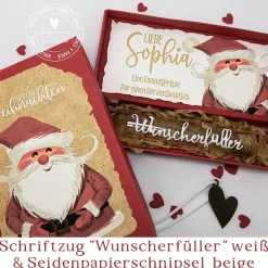 Weihnachten Geldgeschenk Geschenkschachtel mit Wunscherfüller |4006 -A6