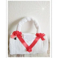 Weihnachten Geschenk für Frauen Handtasche aus Handtücher Geburtstag Valentinstag Muttertag