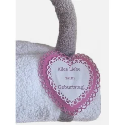 Weihnachten Handtasche aus Handtüchern mit Herz-Schlüsselanhänger – Kreatives Geschenk zum Muttertag & Gebu